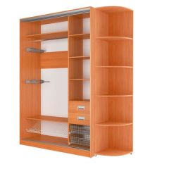 Шкаф-купе Элвис 1500 вариант 3 (ЛДСП/Зеркало) в Агрызе - agryz.mebel24.online | фото 2
