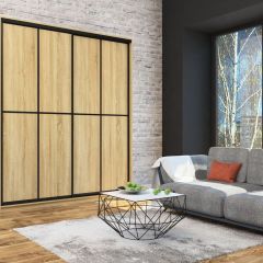 Шкаф-купе Лофт 2000 Шк20-60 (Дуб Сонома) в Агрызе - agryz.mebel24.online | фото