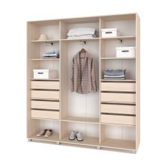 МАРТИН Шкаф-купе с зеркалом Млечный дуб (2200*450) М422 в Агрызе - agryz.mebel24.online | фото 4