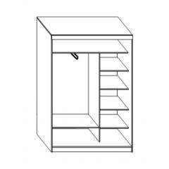 Шкаф-купе ПШ-1.10 Пегас (Венге/Дуб молочный) в Агрызе - agryz.mebel24.online | фото 2