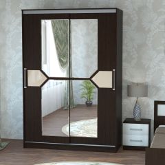 Шкаф-купе ПШ-2.9 1800 Фасад СТРЕЛКА (ВЕНГЕ стрелка беж) в Агрызе - agryz.mebel24.online | фото