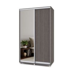 РОЛАНД Шкаф-купе с зеркалом Анкор темный (450*1300) Р432 в Агрызе - agryz.mebel24.online | фото 1