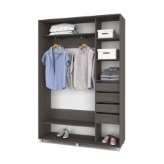 РОЛАНД Шкаф-купе с зеркалом Анкор темный (450*1400) Р442 в Агрызе - agryz.mebel24.online | фото 5