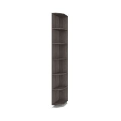 РОЛАНД Шкаф-купе с зеркалом Анкор темный (450*1400) Р442 в Агрызе - agryz.mebel24.online | фото