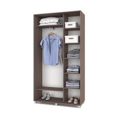 РОЛАНД Шкаф-купе с зеркалом Шимо темный (450*1200) Р422 в Агрызе - agryz.mebel24.online | фото 3