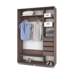 РОЛАНД Шкаф-купе с зеркалом Шимо темный (450*1200) Р422 в Агрызе - agryz.mebel24.online | фото 5