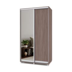 РОЛАНД Шкаф-купе с зеркалом Шимо темный (600*1200) Р622 в Агрызе - agryz.mebel24.online | фото