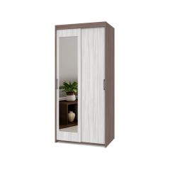ТОМАС Шкаф-купе с зеркалом Шимо темный/светлый Т22 в Агрызе - agryz.mebel24.online | фото