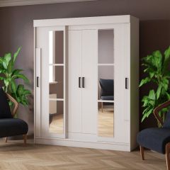 Шкаф-купе ТВИСТ Белый в Агрызе - agryz.mebel24.online | фото