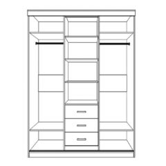 Шкаф-купе комби Юнона (1600) в Агрызе - agryz.mebel24.online | фото 2