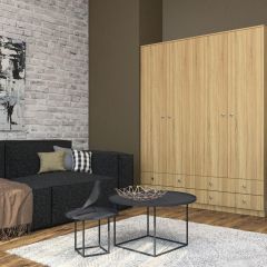 Шкаф Нина (М6) Дуб Сонома в Агрызе - agryz.mebel24.online | фото