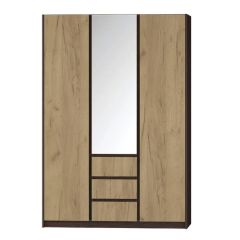 Шкаф распашной Флоренция (Венге/Дуб Крафт Золотой) в Агрызе - agryz.mebel24.online | фото