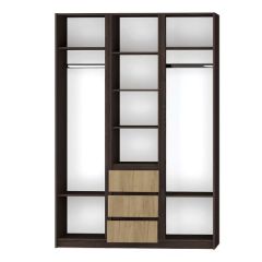 Шкаф распашной Флоренция (Венге/Дуб Крафт Золотой) в Агрызе - agryz.mebel24.online | фото 2