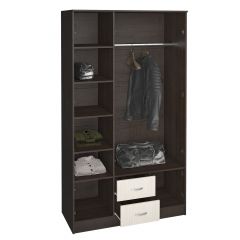 Шкаф Ронда ШК-3 с зеркалом (Венге/Беленый дуб) в Агрызе - agryz.mebel24.online | фото 2