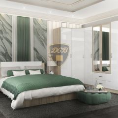 СОФИ СШК1600.1Шкаф 4-х ств с2мя зерк, 2 ящиками в Агрызе - agryz.mebel24.online | фото 3
