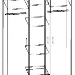 СОФИЯ Шкаф Трио 3-х створчатый с 2-мя ящиками и зеркалом (венге/дуб белфорт) в Агрызе - agryz.mebel24.online | фото 3