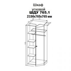 KI-KI ШДУ765.1 Шкаф угловой (белый/белое дерево) в Агрызе - agryz.mebel24.online | фото 2