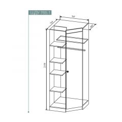 СКАНДИ ШДУ765.1 Шкаф угловой в Агрызе - agryz.mebel24.online | фото 2