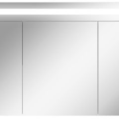 Шкаф-зеркало Аврора 100 с подсветкой LED Домино (DV8012HZ) в Агрызе - agryz.mebel24.online | фото