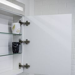Шкаф-зеркало Аврора 60 с подсветкой LED Домино (DV8005HZ) в Агрызе - agryz.mebel24.online | фото 9