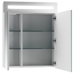 Шкаф-зеркало Аврора 60 с подсветкой LED Домино (DV8005HZ) в Агрызе - agryz.mebel24.online | фото 2