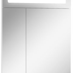 Шкаф-зеркало Аврора 60 с подсветкой LED Домино (DV8005HZ) в Агрызе - agryz.mebel24.online | фото