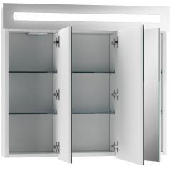 Шкаф-зеркало Аврора 80 с подсветкой LED Домино (DV8009HZ) в Агрызе - agryz.mebel24.online | фото 2