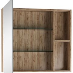 Шкаф-зеркало Craft 80 левый/правый Домино (DCr2204HZ) в Агрызе - agryz.mebel24.online | фото 2