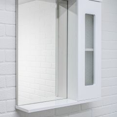 Шкаф-зеркало Кристалл 60 левый/правый АЙСБЕРГ(DA1802HZ) в Агрызе - agryz.mebel24.online | фото 2