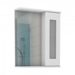 Шкаф-зеркало Кристалл 60 левый/правый АЙСБЕРГ(DA1802HZ) в Агрызе - agryz.mebel24.online | фото 1