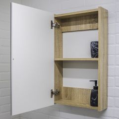 Шкаф-зеркало Мечта 40 Дуб сонома АЙСБЕРГ (DM2317HZ) в Агрызе - agryz.mebel24.online | фото 6