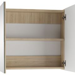 Шкаф-зеркало Мечта 60 Дуб сонома АЙСБЕРГ (DM2319HZ) в Агрызе - agryz.mebel24.online | фото 2
