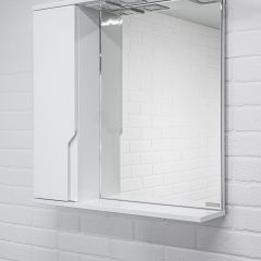 Шкаф-зеркало Optima 65 Эл. левый глянец Домино (DO1906HZ) в Агрызе - agryz.mebel24.online | фото 4