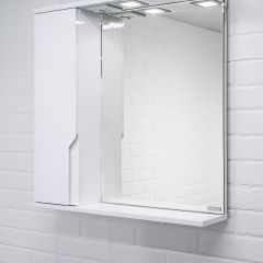 Шкаф-зеркало Optima 65 Эл. левый глянец Домино (DO1906HZ) в Агрызе - agryz.mebel24.online | фото 5
