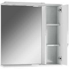 Шкаф-зеркало Optima 65 Эл. правый глянец Домино (DO1907HZ) в Агрызе - agryz.mebel24.online | фото 2