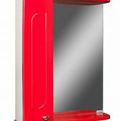 Шкаф-зеркало Радуга Красный 50 левый АЙСБЕРГ (DA1122HZR) в Агрызе - agryz.mebel24.online | фото