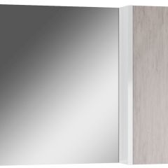 Шкаф-зеркало Uno 80 Дуб серый левый/правый Домино (DU1504HZ) в Агрызе - agryz.mebel24.online | фото