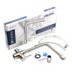 Смеситель д/кухни MELANA-F610304 Stello нерж.сталь, с переключателем на фильтр, однорычажный, сатин в Агрызе - agryz.mebel24.online | фото 2