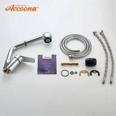 Смеситель для кухни Accoona A5410 с вытягивающейся лейкой в Агрызе - agryz.mebel24.online | фото 4