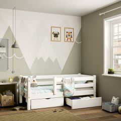 СОНЯ Детская кровать 1600 + 2 ящика (белая) в Агрызе - agryz.mebel24.online | фото