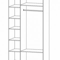 ГАММА Спальный гарнитур (модульный) дуб вотан в Агрызе - agryz.mebel24.online | фото 13