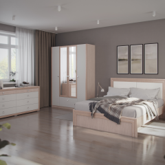 Спальня Глэдис (Модульная) ЯШС/Белый в Агрызе - agryz.mebel24.online | фото