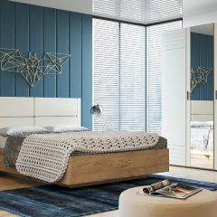 Спальня Livorno Модульная (Софт Панакота/Дуб Бунратти) в Агрызе - agryz.mebel24.online | фото
