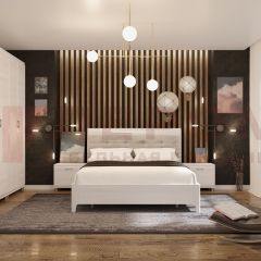 Спальня Мелисса композиция 2 (Снежный Ясень) в Агрызе - agryz.mebel24.online | фото