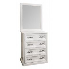 Спальня Мишель 4-х ств 1600 (белый матовый/экокожа) в Агрызе - agryz.mebel24.online | фото 6