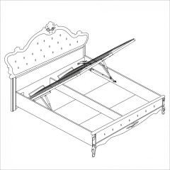 Спальня Мишель 4-х ств 1600 (белый матовый/экокожа) в Агрызе - agryz.mebel24.online | фото 4