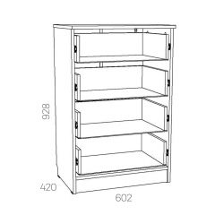 НМ 040.38 Х Комод "Оливия" в Агрызе - agryz.mebel24.online | фото 3