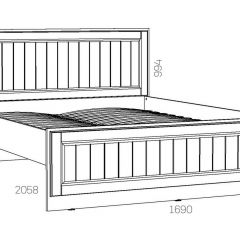 НМ 040.34 Х (1600) Кровать "Оливия" в Агрызе - agryz.mebel24.online | фото 2