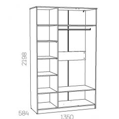 НМ 040.33 Х Шкаф для одежды "Оливия" в Агрызе - agryz.mebel24.online | фото 3