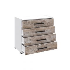 Спальня Соната Комод (Белый/Дуб юкон) в Агрызе - agryz.mebel24.online | фото 2